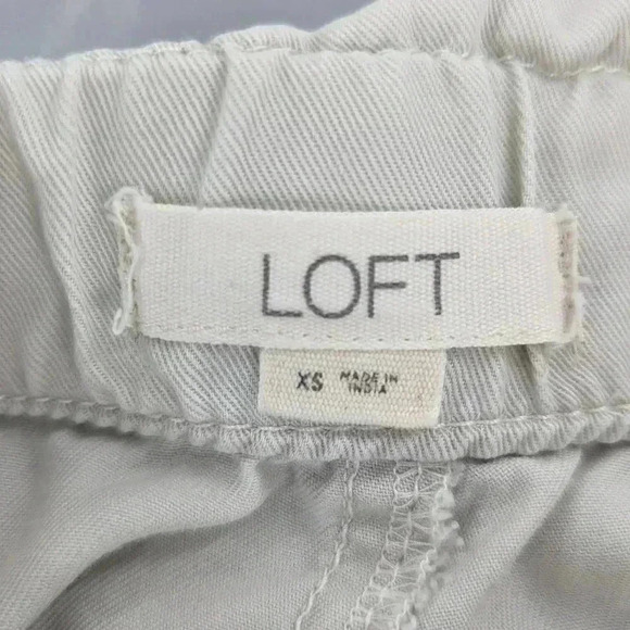 Loft Tan Pull On Elastic Drawstring Waist Shorts with Side & Back Pockets XS - Picture 4 of 15